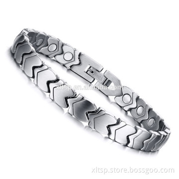 Fashion women bracelet jewelry Tungsten steel bio magnetic bracelet